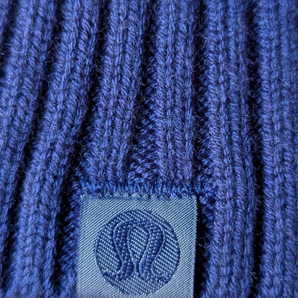 Lululemon Texture Play Crew Sweater Night Sea Blue Purple Size M/L - Picture 4 of 6